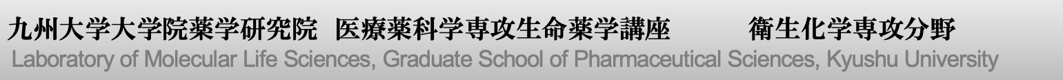 九州大学大学院薬学研究院 医療薬学科専攻生命薬学講座 細胞生物薬学専攻分野(分子衛生薬学チーム)